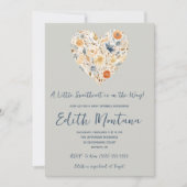 Invitation Un peu d'amour est sur le Baby shower Way Boho (Devant)