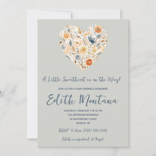 Invitation Un peu d'amour est sur le Baby shower Way Boho