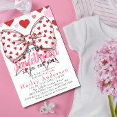 Invitation Un peu d'amour est sur le chemin baby shower