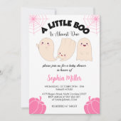 Invitation un peu de boite est presque dû Baby shower Hallowe (Devant)