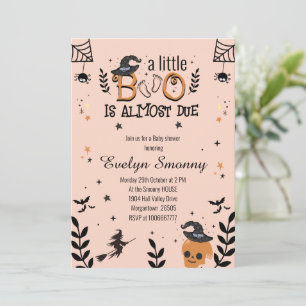 Invitation un peu de botte est presque dû baby shower hallowe