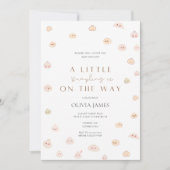 Invitation Un peu de bousculade sur le chemin du baby shower (Devant)