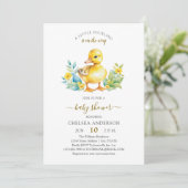 Invitation Un peu de canard est sur le chemin Baby shower de (Debout devant)