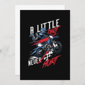 Invitation Un Peu De Chemin N'A Jamais Blessé Quad Racing Hor (Devant / Derrière)