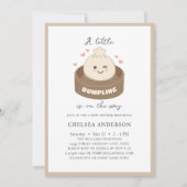 Invitation Un peu de dumping est sur le chemin Baby shower (Devant)