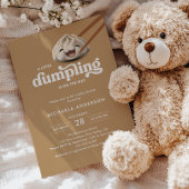 Invitation Un Peu De Dumpling Est En Chemin Baby shower