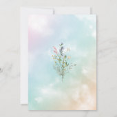 Invitation Un peu de fleur sauvage est en route aquarelle Bri (Dos)