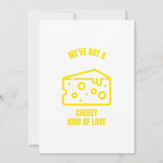 Invitation Un peu de fromage, un drôle de jeu de fromage (Devant)