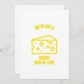 Invitation Un peu de fromage, un drôle de jeu de fromage (Devant / Derrière)