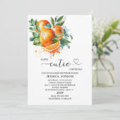 Invitation Un peu de gourmandise est en chemin baby shower (Debout devant)