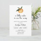 Invitation Un peu de gourmandise est en chemin Baby shower (Debout devant)