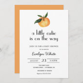 Invitation Un peu de gourmandise est en chemin Baby shower (Devant / Derrière)