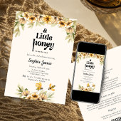 Invitation Un peu de miel est en chemin baby shower