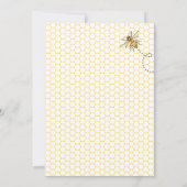 Invitation Un Peu De Miel Est Sur Le Chemin Baby shower (Dos)