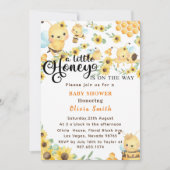 Invitation Un peu de miel est sur le chemin Baby shower d'abe (Devant)