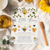 Invitation Un peu de miel est sur le chemin Baby shower d'abe