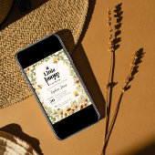 Invitation Un peu de miel | fleur | Abeille | Baby shower