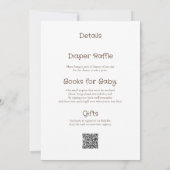 Invitation Un peu de miel sur le chemin Teddy Bear QR Code (Dos)