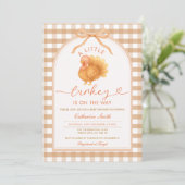 Invitation Un peu de Turquie est en route Baby shower En vich (Debout devant)