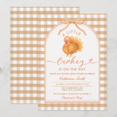 Invitation Un peu de Turquie est en route Baby shower En vich (Devant / Derrière)