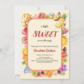 Invitation Un Peu Doux Se Trouve Sur Le Chemin Du Baby shower (Devant)