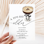 Invitation Un peu plus âgé Espresso Martini 21e anniversaire