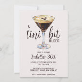 Invitation Un peu plus âgé Espresso Martini Anniversaire (Devant)