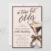 Invitation Un peu plus âgé Espresso Martini pour tout âge d'a (Devant)