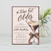 Invitation Un peu plus âgé Espresso Martini pour tout âge d'a (Debout devant)
