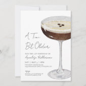 Invitation Un peu plus âgé Fête d'anniversaire Espresso Marti (Devant)
