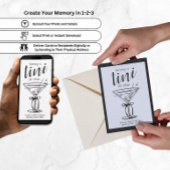 Invitation Un peu plus âgé - Thème Classy Martini