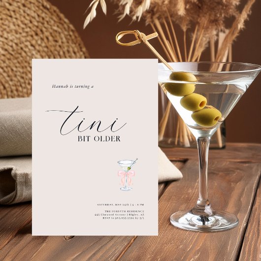 Invitation Un peu plus âgée | Anniversaire sur le thème du Ma