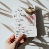 Invitation Un peu plus près Arc rose Martini Espresso de Mari