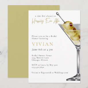 Invitation Un peu plus près - Cocktail Martini pour l'enterre