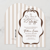 Invitation Un peu plus près de je fais le code QR de l'espres (Devant / Derrière)