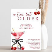 Invitation Un peu plus vieux Cherry Martini pour n'importe qu