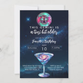 Invitation Un peu plus vieux Gémeaux Zodiaque Martini Anniver (Devant)