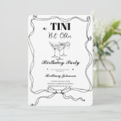 Invitation Un peu plus vieux Martini Anniversaire (Debout devant)
