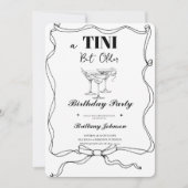 Invitation Un peu plus vieux Martini Anniversaire (Devant)