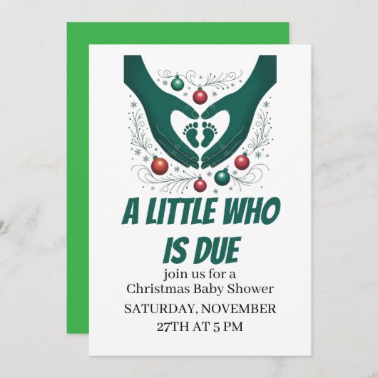 Invitation Un Peu Qui A Dû (Devant / Derrière)