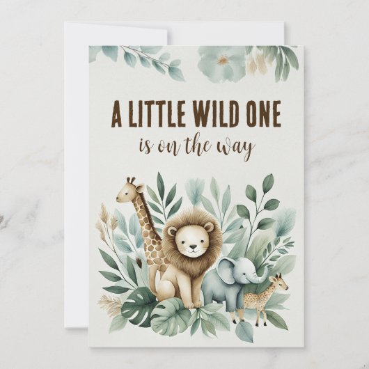 Invitation Un Peu Sauvage (Devant)