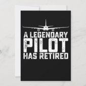 Invitation Un Pilote Légendaire A Retraité Un Copilote À La R (Devant)