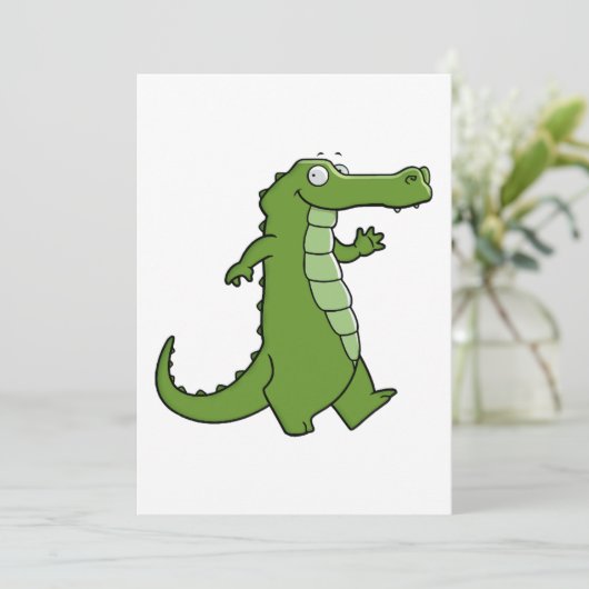 Invitation Un plus défunt alligator (Debout devant)