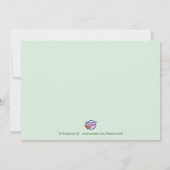 Invitation Un pois doux dans une douche pour bébé pod Invitat (Dos)