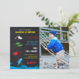 Invitation Un poisson deux poissons - Enfants Photo Anniversa