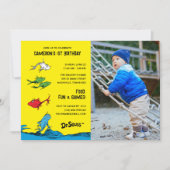 Invitation Un poisson deux poissons - Enfants Photo Anniversa (Devant)