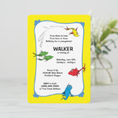 Invitation Un poisson deux poissons - premier anniversaire (Debout devant)