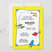 Invitation Un poisson deux poissons - premier anniversaire (Devant)