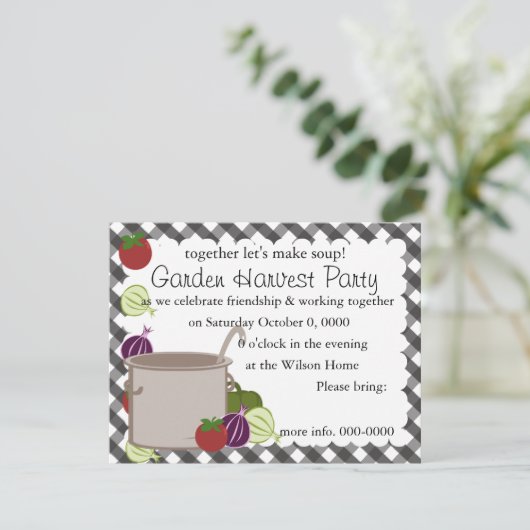 Invitation Un Pot De Soupe (Debout devant)