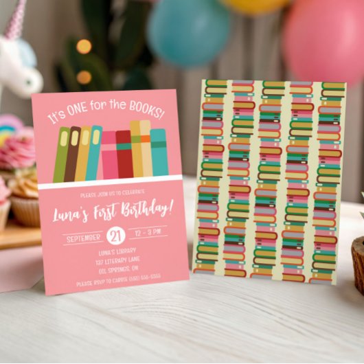 Invitation Un pour les Livres ! Fête du premier anniversaire 